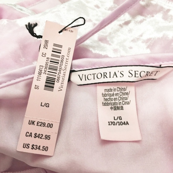 VICTORIA'S Secret Cami Velvet Velour Cross Over Cropped Camisole Sheen Pink Y2K - Picture 4 of 8